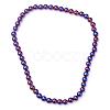 Non-magnetic Synthetic Hematite Beads Strands G-S096-6mm-6-3