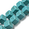 Dyed Synthetic Turquoise Beads Strands G-G075-C02-01-1