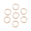 Brass Closed Jump Rings KK-D257-01RG-04-1
