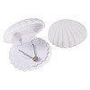 Shell Shaped Velvet Jewelry Storage Boxes VBOX-TADJ0001-02B-1