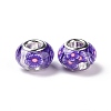 Transparent Resin European Rondelle Beads RPDL-P005-01P-03-2