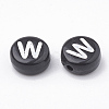 Opaque Acrylic Beads SACR-N002-02W-1