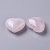 Natural Rose Quartz Heart Love Stone X-G-G798-14-2