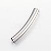Tarnish Resistant 304 Stainless Steel Curved Tube Beads STAS-P128-01-1