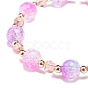 Bling Acrylic & Glass Beaded Stretch Bracelet BJEW-JB08540-5