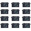12Pcs Camara Enamel Pins JEWB-FH0002-92-1
