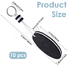 10Pcs Iron Plastic Keychains KEYC-GF0001-27A-2