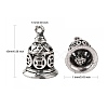 Brass Bell Pendants KK-I257-AS-4