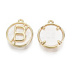 Brass Cat Eye Charms KK-T056-69G-NF-2