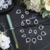 60Pcs 2 Style Silicone Pendant SIL-GF0001-42C-4
