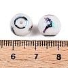 Christmas Opaque Glass Beads EGLA-R113-03D-3