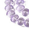 Transparent Electroplate Glass Beads Strands EGLA-N012-06B-2