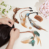 4Pcs Iron Snap Hair Clips OHAR-PH00010-3