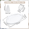 3Pcs 3 Style Gesso Jewelry Plate DJEW-WR0001-02-2