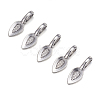 Tibetan Style Alloy Glue-on Flat Pad Bails AB3348Y-3