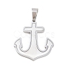 304 Stainless Steel Pendants STAS-B137-01P-1