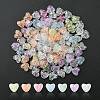 Transparent Crackle Acrylic Beads MACR-YW0002-47-1