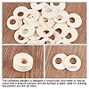 50Pcs Wood Pendants WOOD-GA0001-46-4