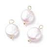 Natural Baroque Pearl Keshi Pearl Pendants PALLOY-JF01494-01-1