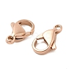 Ion Plating(IP) 304 Stainless Steel Lobster Claw Clasps LS-STAS-AB12-RG-2