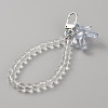 Acrylic Bear Hanging Beaded Keychain Wrist Bracelet Pendant Decoration HJEW-WH0068-15C-2