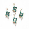 Brass Enamel Charms KK-N232-220-1