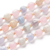 Natural Morganite Beads Strands G-K303-A06-8mm-1