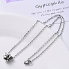 Non-Tarnish 304 Stainless Steel Cable Chain Necklace NJEW-S420-008A-P-5