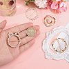 12Pcs 4 Styles Alloy Resin Buckle Clasps FIND-GL0002-20-3