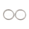 Tarnish Resistant 304 Stainless Steel Saw Cut Open Jump Rings STAS-N015-04-10x1mm-4
