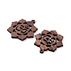 Walnut Wood Laser Cut Pendants WOOD-Q051-05L-2