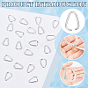 20Pcs 925 Sterling Silver Triangle Linking Ring STER-BC0002-21S-4