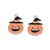 Halloween Theme Alloy Enamel Pendants ENAM-T020-08A-2