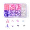 4 Style 2 Colors Transparent Acrylic Beads DIY-FS0002-49-1