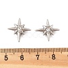 Rhinestone Star Clip-on Earrings EJEW-B116-01P-05-5