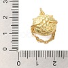 Brass Micro Pave Cubic Zirconia Pendants KK-A228-01G-3
