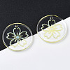 Transparent Resin Pendants RESI-N030-004E-4