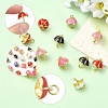 5Pcs Real 18K Gold Plated Brass Charms KK-YW0004-23-2