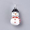 Christmas Handmade Lampwork Pendants LAMP-G141-03A-1