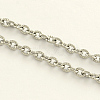 Tarnish Resistant 304 Stainless Steel Cable Chains X-CHS-R009-03-1