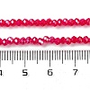 Baking Electroplate Glass Beads Strands X-DGLA-A039-J4mm-B21-4