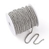 Tarnish Resistant 304 Stainless Steel Wheat Chains STAS-O076-07-6