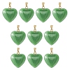 Imitation Jade Glass Pendants GLAA-YW0003-01A-1