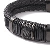 Leather Braided Cord Bracelets BJEW-E352-36B-3