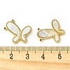 Ion Plating(IP) 304 Stainless Steel Pave Shell Pendants FIND-Z028-10G-3