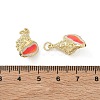 Brass Enamel Pendants KK-CBADC51-15G-3