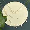 16Pcs 4 Styles Natural Freshwater Pearl Pendants PALLOY-AB00082-4