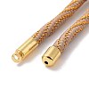 Nylon Cord Silder Bracelets MAK-C003-03G-4