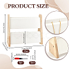 2-Layer Bamboo Slant Back Necklace Organizer Display Stands NDIS-WH0010-31-4