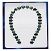 U Shaped Hole Acrylic Pearl Display Board Loose Beads Paste Board ODIS-M006-01H-5